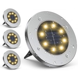 Lampa solarna do wbicia 8 LED kpl. 4 szt.
